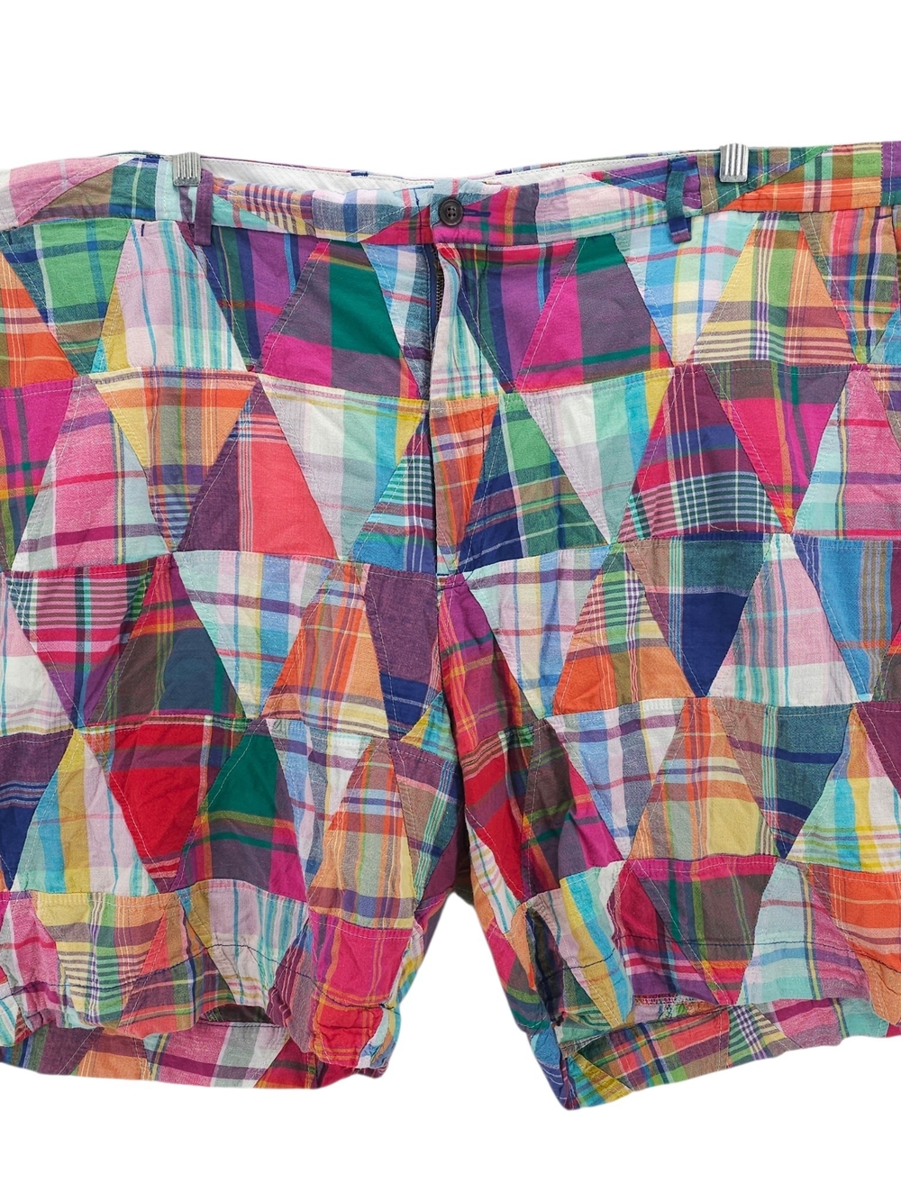 POLO RALPH LAUREN Multicolor Patchwork Shorts 100% Cotton Size 48B